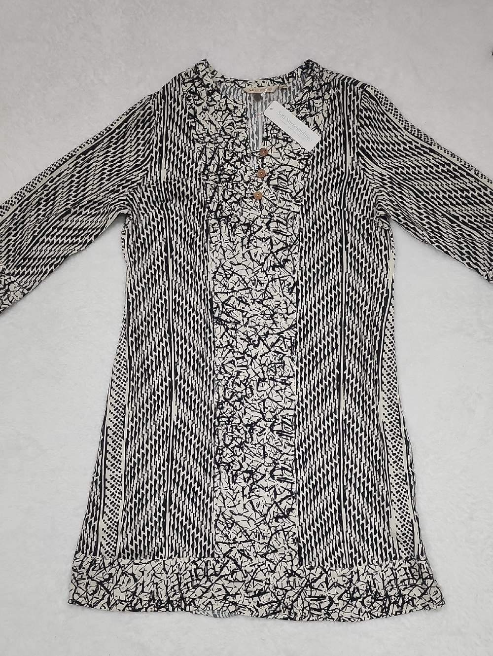 Soft Surroundings Raven Boho Beachy Dress New With Tags - Picture 6 of 11